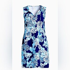 Lilly Pulitzer Women's Johana Sleeveless Coverup Size M Blue